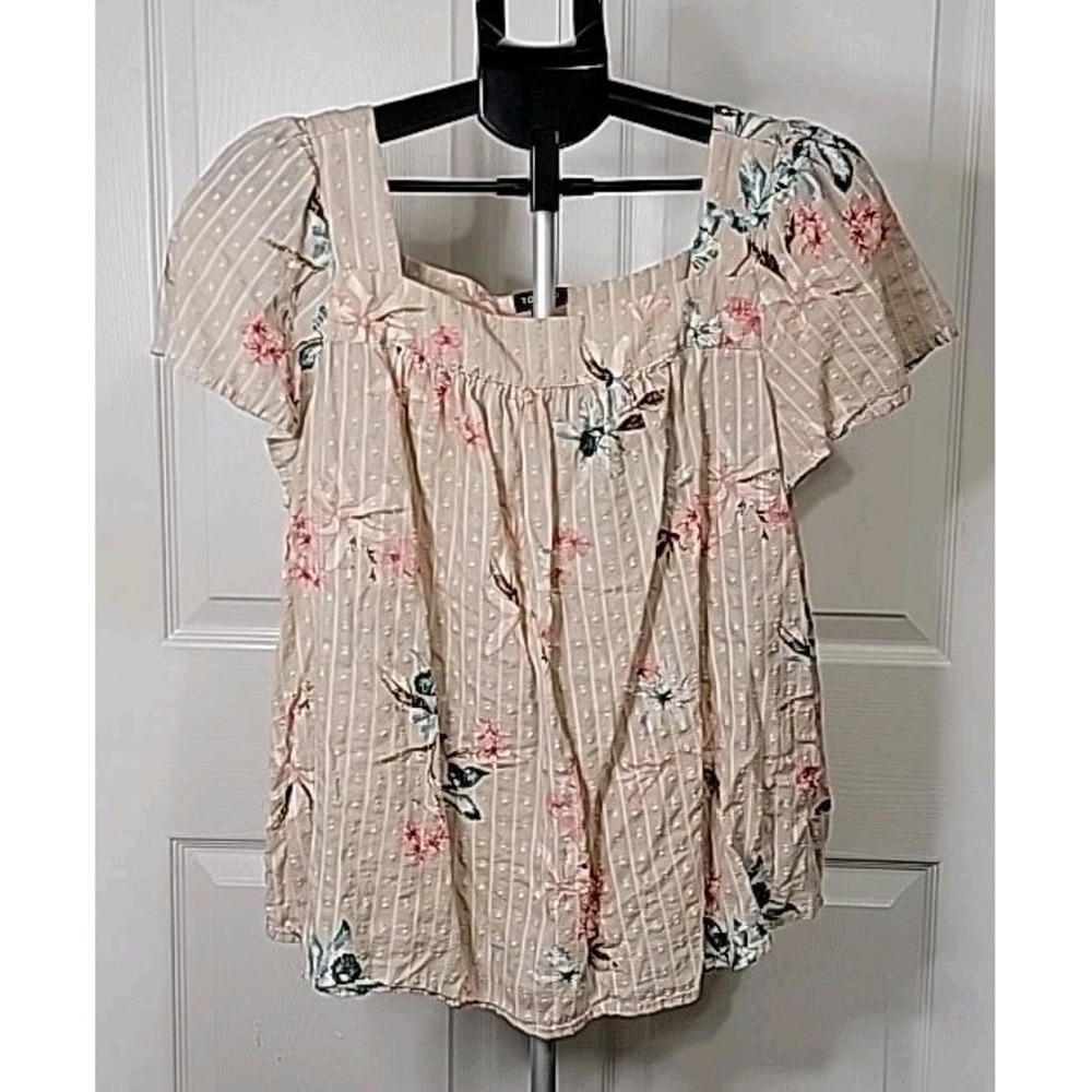 Torrid Plus Size Clip Jacquard square Neck Top, Size‎ 00